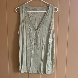 POL Light Green Sleeveless Tank Top